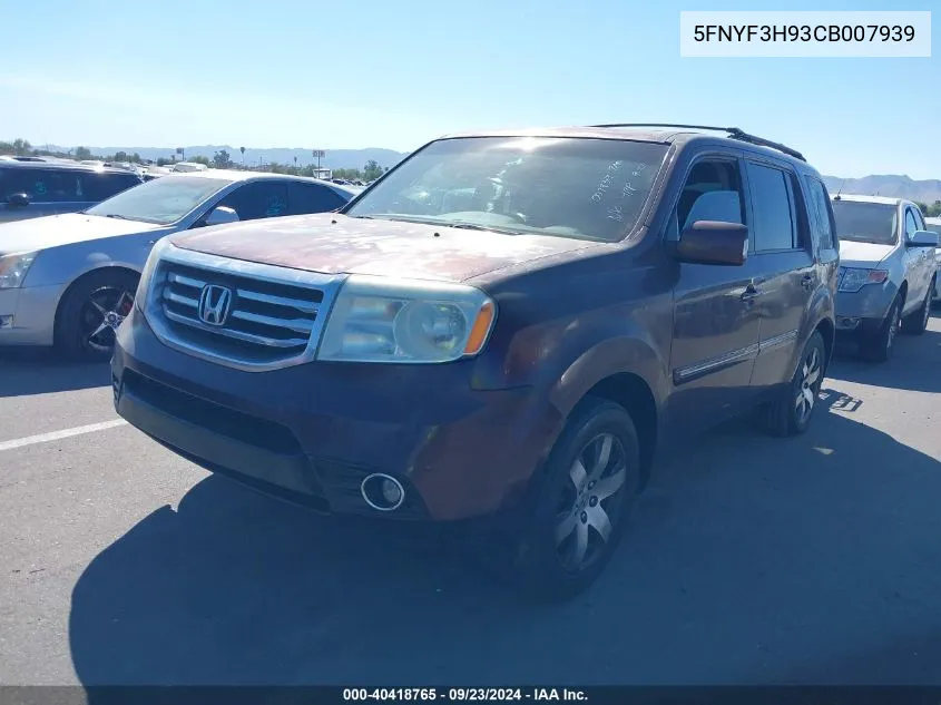 5FNYF3H93CB007939 2012 Honda Pilot Touring