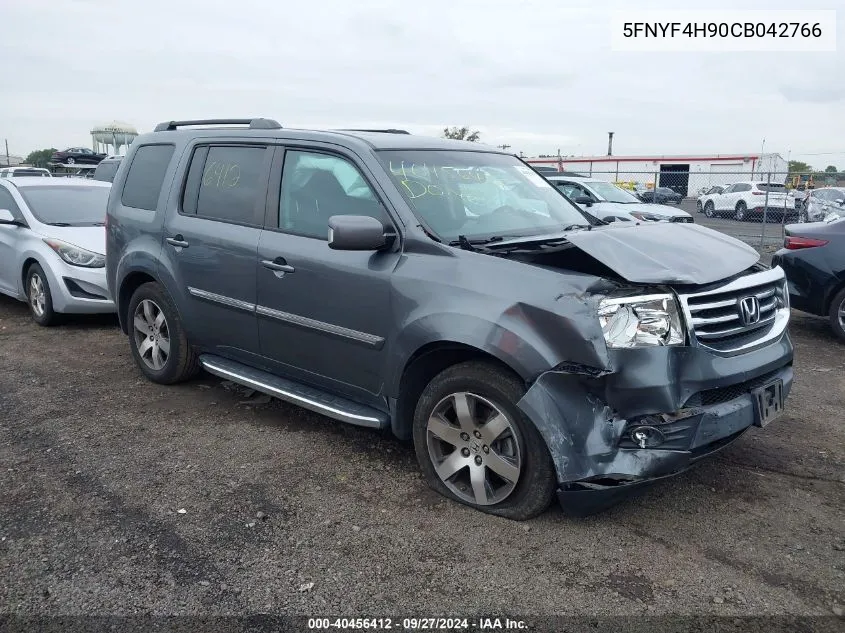 2012 Honda Pilot Touring VIN: 5FNYF4H90CB042766 Lot: 40456412