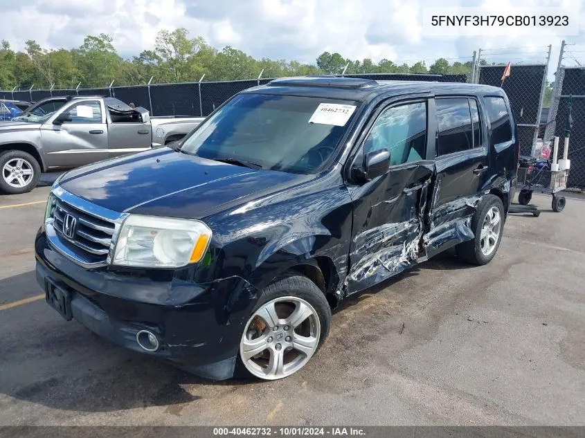 2012 Honda Pilot Ex-L VIN: 5FNYF3H79CB013923 Lot: 40462732