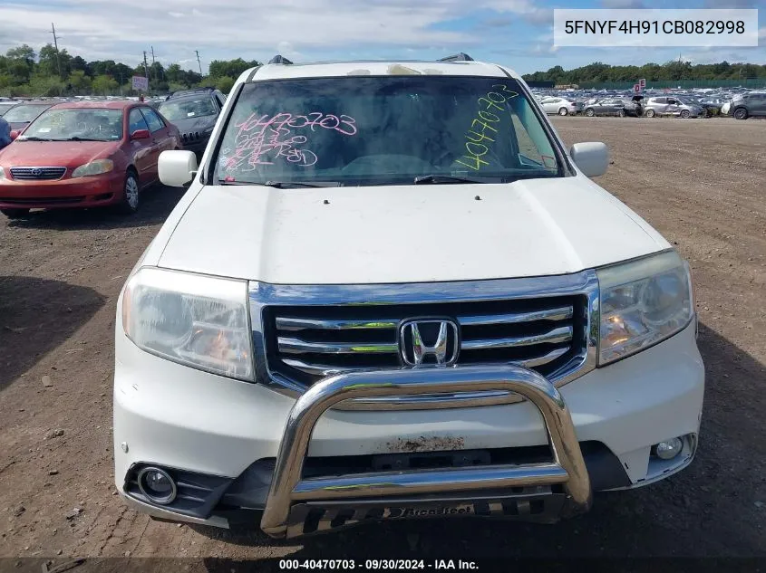 5FNYF4H91CB082998 2012 Honda Pilot Touring