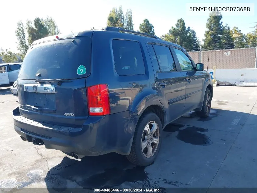 5FNYF4H50CB073688 2012 Honda Pilot Ex-L