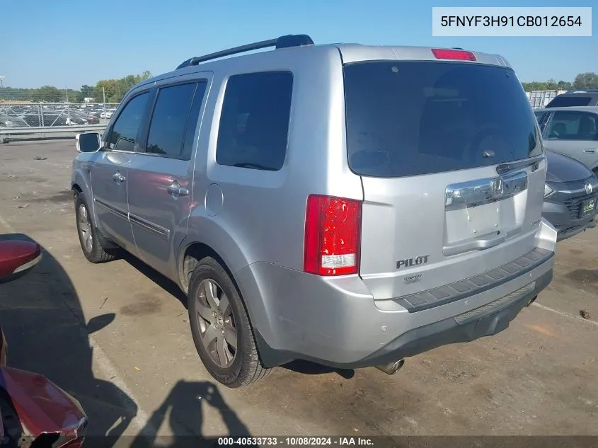 5FNYF3H91CB012654 2012 Honda Pilot Touring