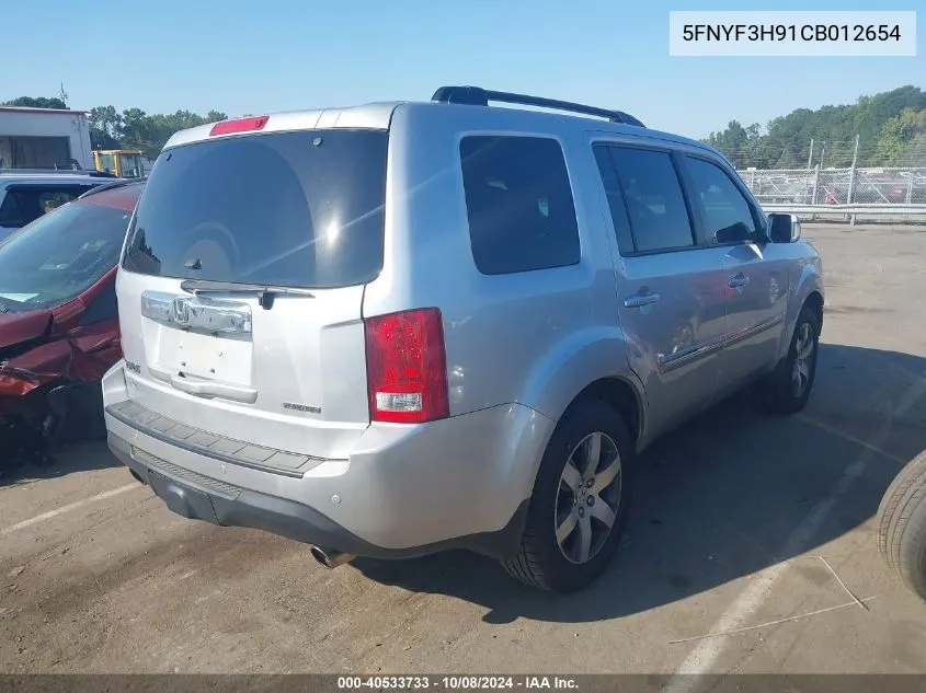 5FNYF3H91CB012654 2012 Honda Pilot Touring