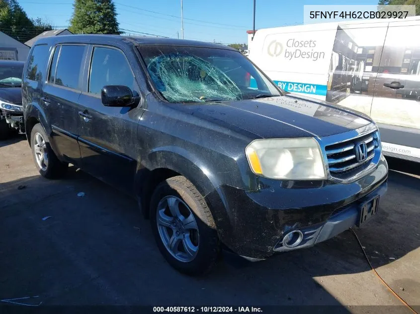 2012 Honda Pilot Exl VIN: 5FNYF4H62CB029927 Lot: 40587612