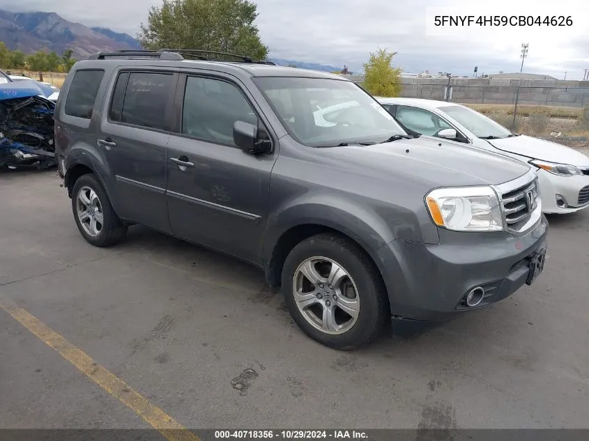 2012 Honda Pilot Ex-L VIN: 5FNYF4H59CB044626 Lot: 40718356