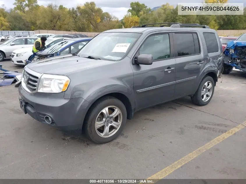 2012 Honda Pilot Ex-L VIN: 5FNYF4H59CB044626 Lot: 40718356