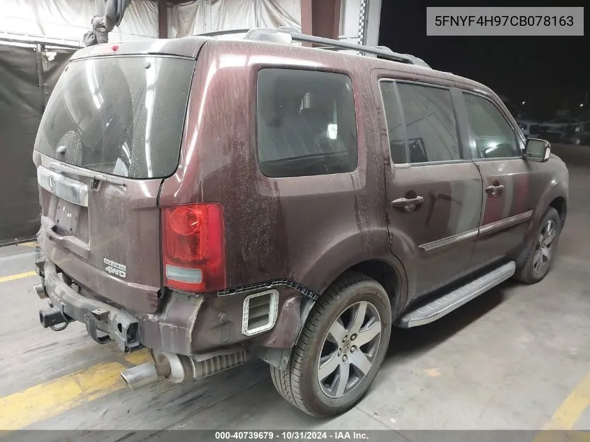 5FNYF4H97CB078163 2012 Honda Pilot Touring