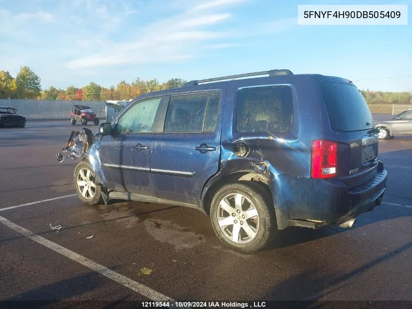 2013 Honda Pilot VIN: 5FNYF4H90DB505409 Lot: 12119544