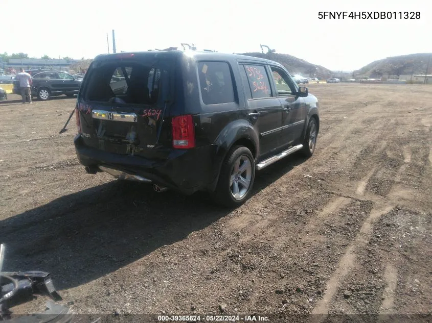 5FNYF4H5XDB011328 2013 Honda Pilot Ex-L