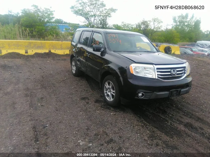 2013 Honda Pilot Lx VIN: 5FNYF4H28DB068620 Lot: 40320004