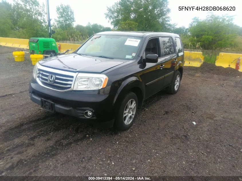 2013 Honda Pilot Lx VIN: 5FNYF4H28DB068620 Lot: 40320004