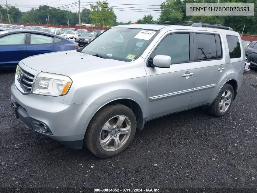 2013 Honda Pilot Ex-L VIN: 5FNYF4H76DB023591 Lot: 39834852