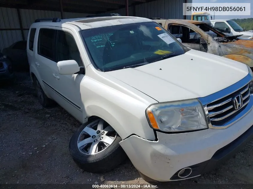 2013 Honda Pilot Touring VIN: 5FNYF4H98DB056061 Lot: 40063634