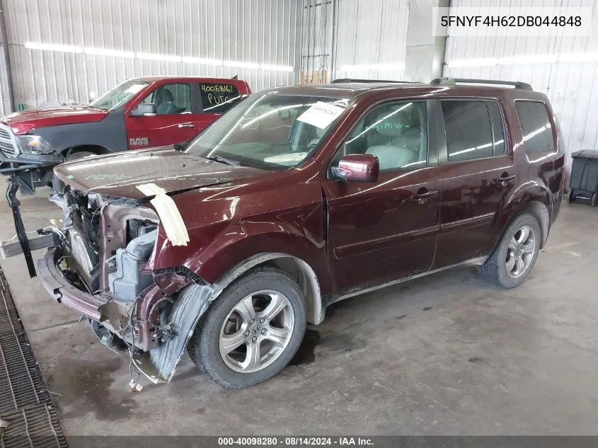 5FNYF4H62DB044848 2013 Honda Pilot Ex-L