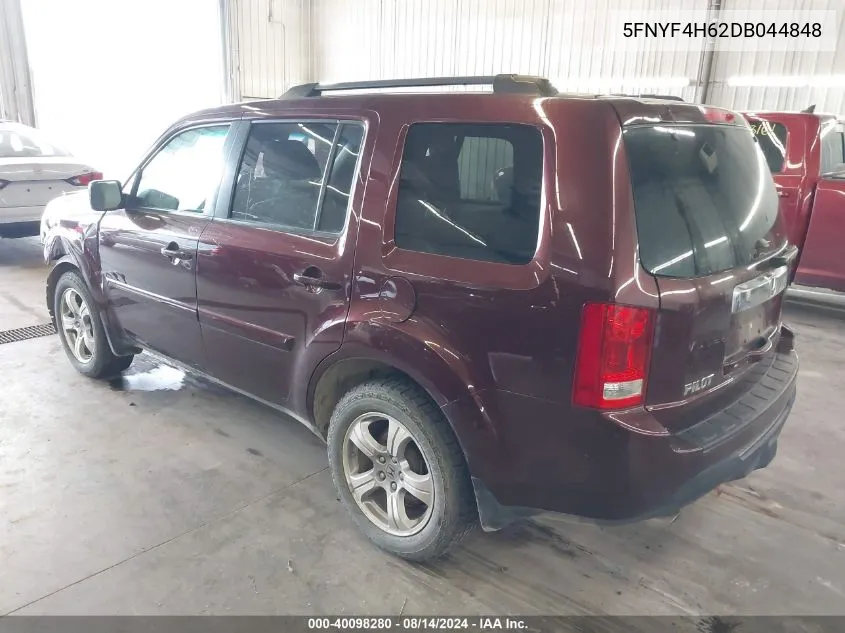 5FNYF4H62DB044848 2013 Honda Pilot Ex-L