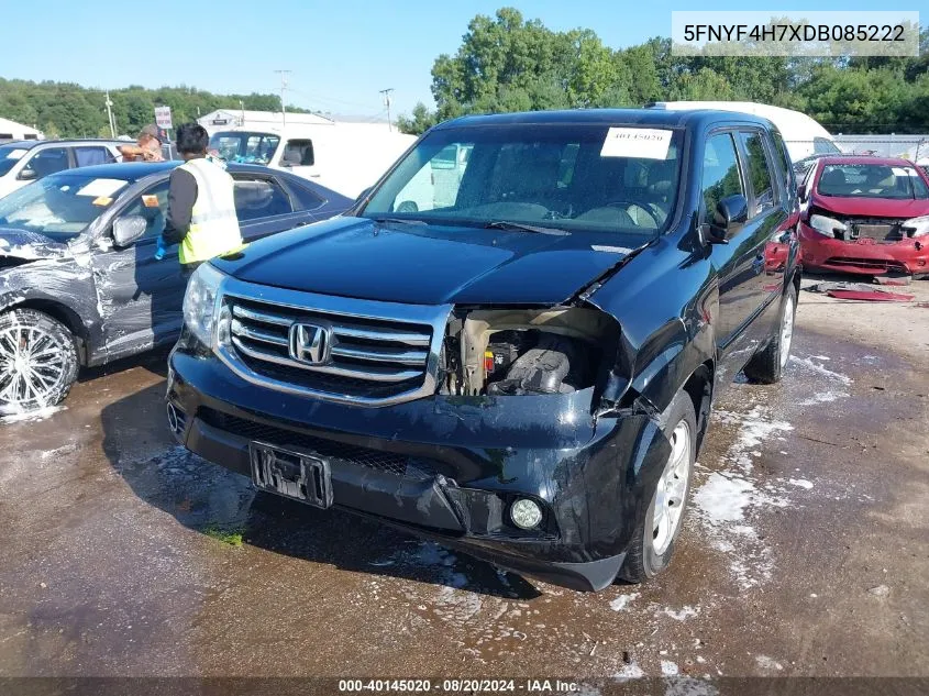 2013 Honda Pilot Ex-L VIN: 5FNYF4H7XDB085222 Lot: 40145020