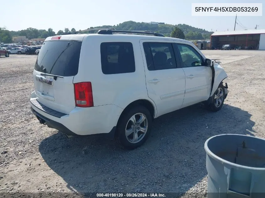 2013 Honda Pilot Ex-L VIN: 5FNYF4H5XDB053269 Lot: 40198120