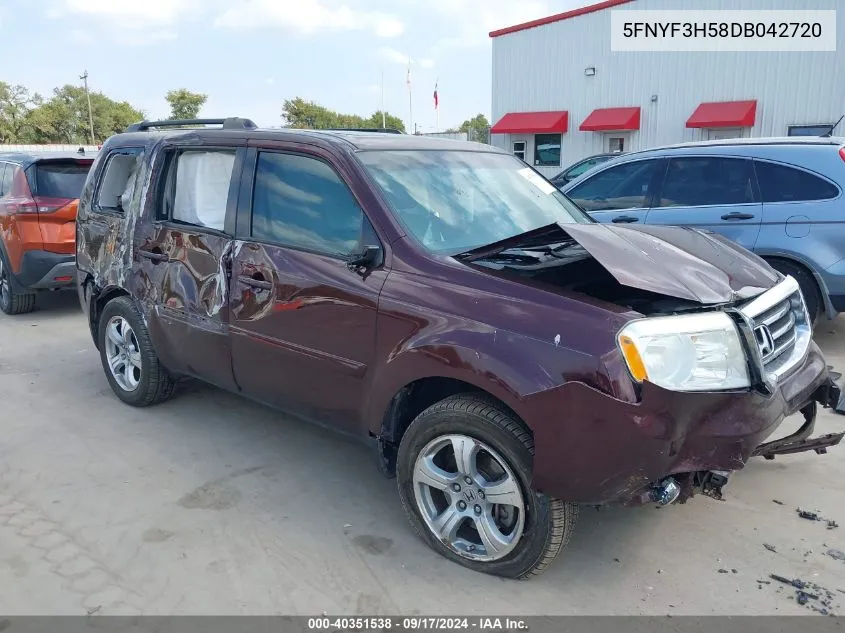 5FNYF3H58DB042720 2013 Honda Pilot Ex-L