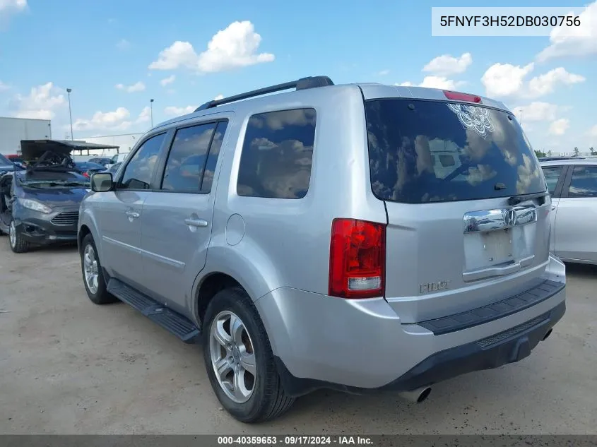 5FNYF3H52DB030756 2013 Honda Pilot Ex-L