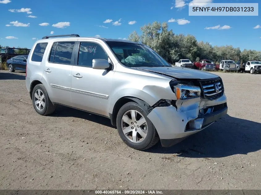 2013 Honda Pilot Touring VIN: 5FNYF4H97DB031233 Lot: 40365764