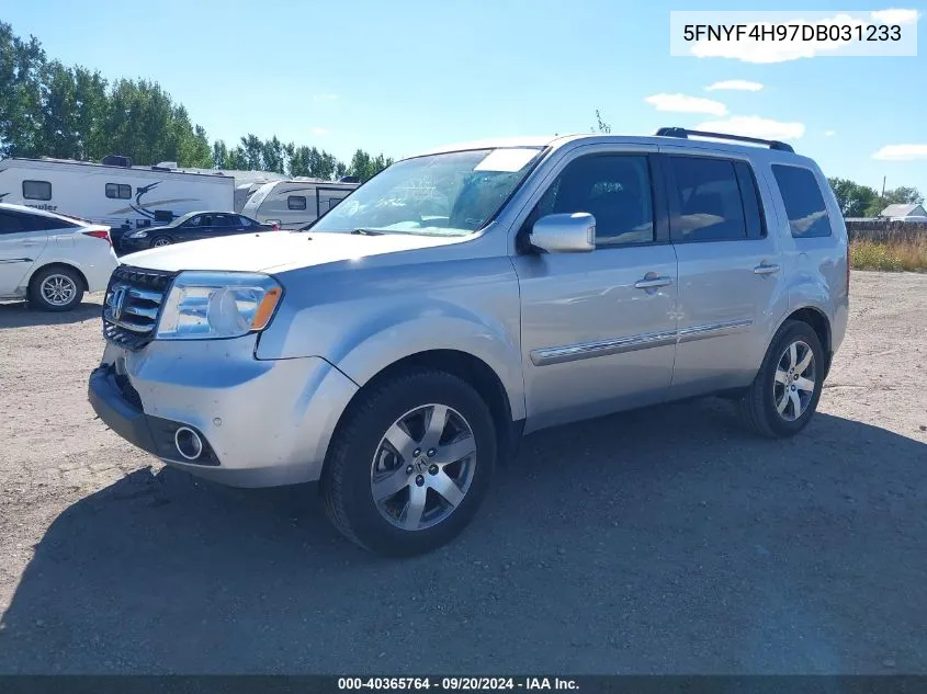 2013 Honda Pilot Touring VIN: 5FNYF4H97DB031233 Lot: 40365764