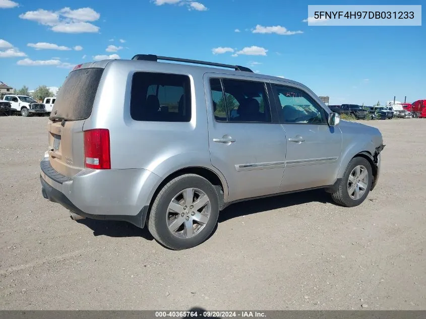 2013 Honda Pilot Touring VIN: 5FNYF4H97DB031233 Lot: 40365764