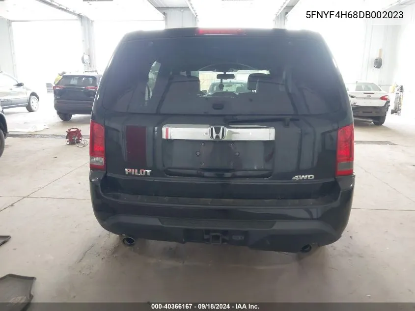 5FNYF4H68DB002023 2013 Honda Pilot Ex-L