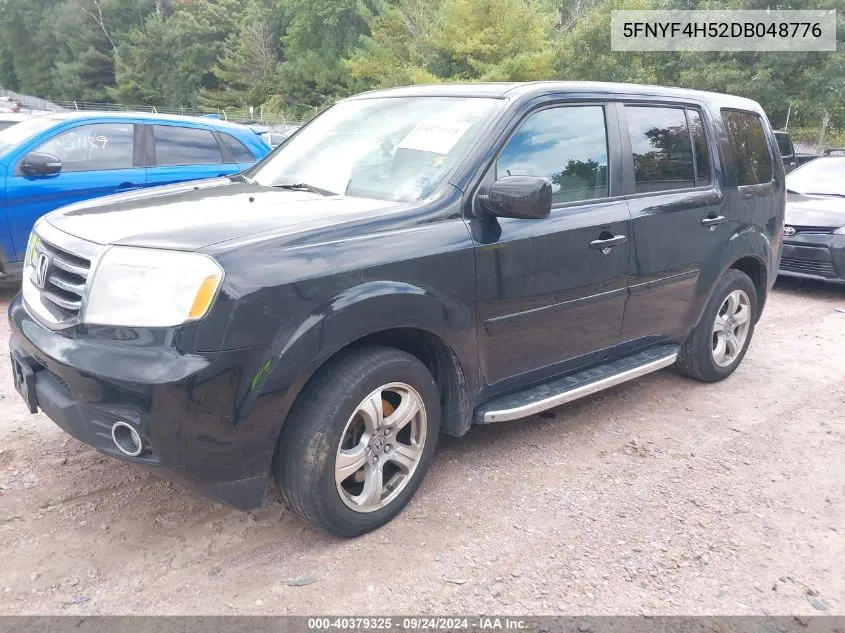 2013 Honda Pilot Ex-L VIN: 5FNYF4H52DB048776 Lot: 40379325