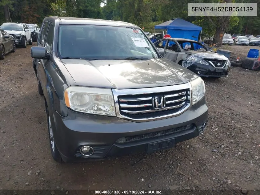 2013 Honda Pilot Ex-L VIN: 5FNYF4H52DB054139 Lot: 40381330