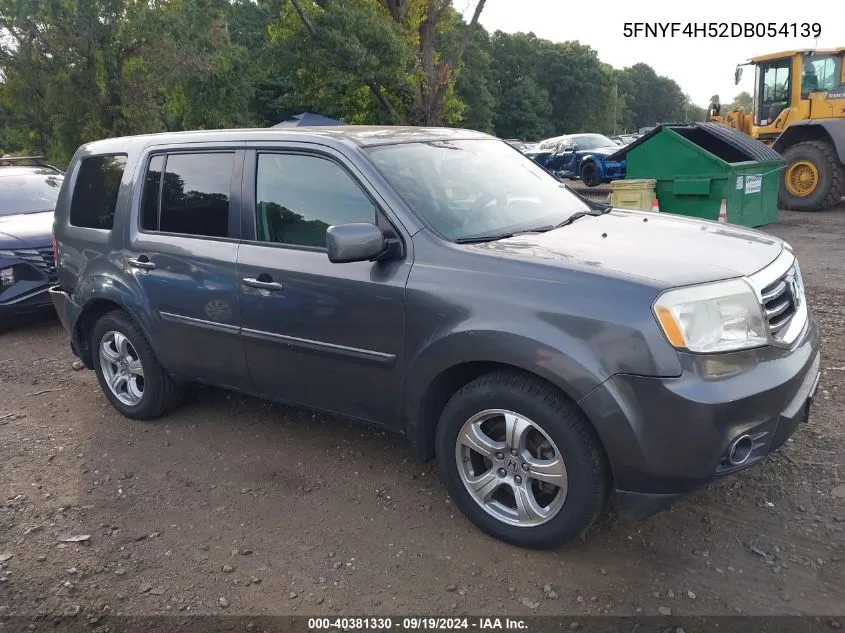 2013 Honda Pilot Ex-L VIN: 5FNYF4H52DB054139 Lot: 40381330