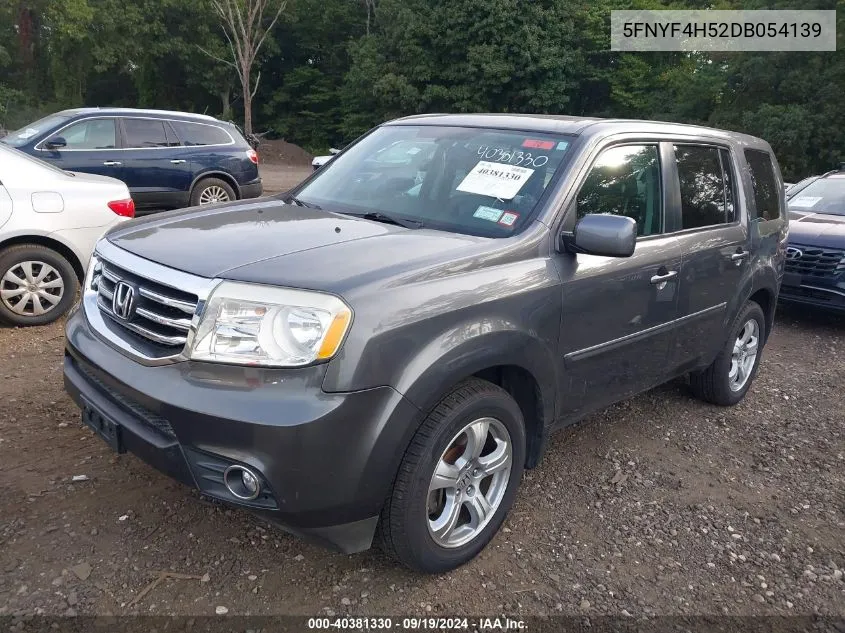 2013 Honda Pilot Ex-L VIN: 5FNYF4H52DB054139 Lot: 40381330