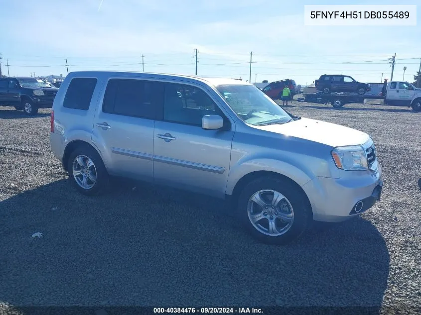 5FNYF4H51DB055489 2013 Honda Pilot Ex-L