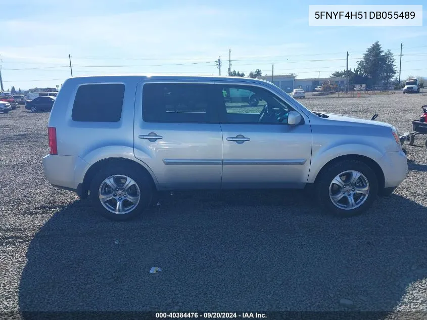 2013 Honda Pilot Ex-L VIN: 5FNYF4H51DB055489 Lot: 40384476