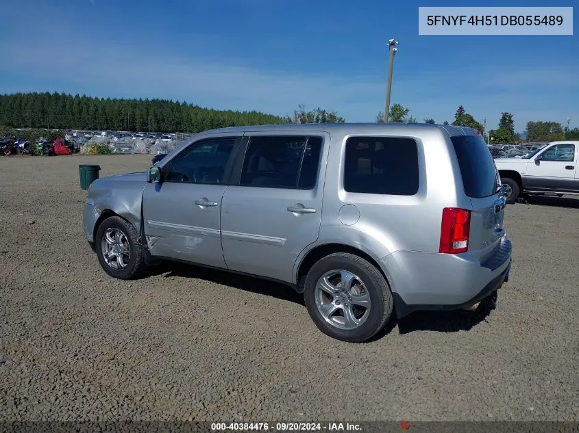 5FNYF4H51DB055489 2013 Honda Pilot Ex-L