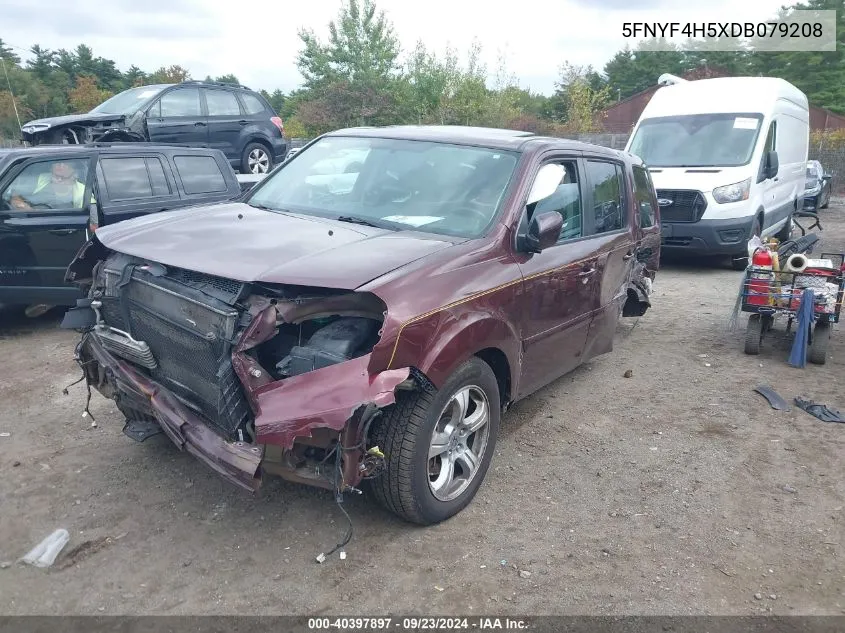 2013 Honda Pilot Ex-L VIN: 5FNYF4H5XDB079208 Lot: 40397897