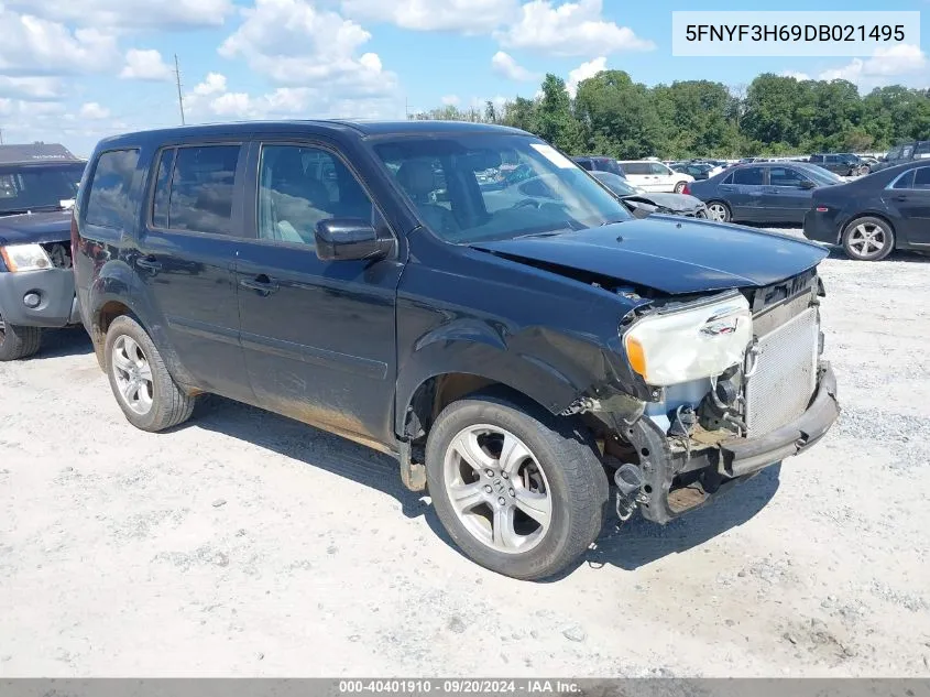 2013 Honda Pilot Ex-L VIN: 5FNYF3H69DB021495 Lot: 40401910