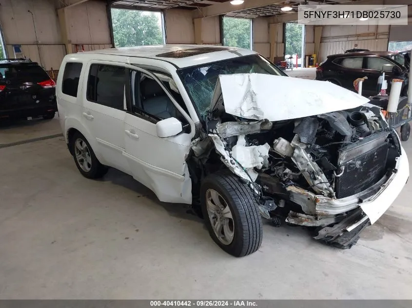 5FNYF3H71DB025730 2013 Honda Pilot Ex-L