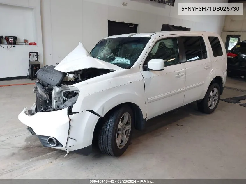 5FNYF3H71DB025730 2013 Honda Pilot Ex-L