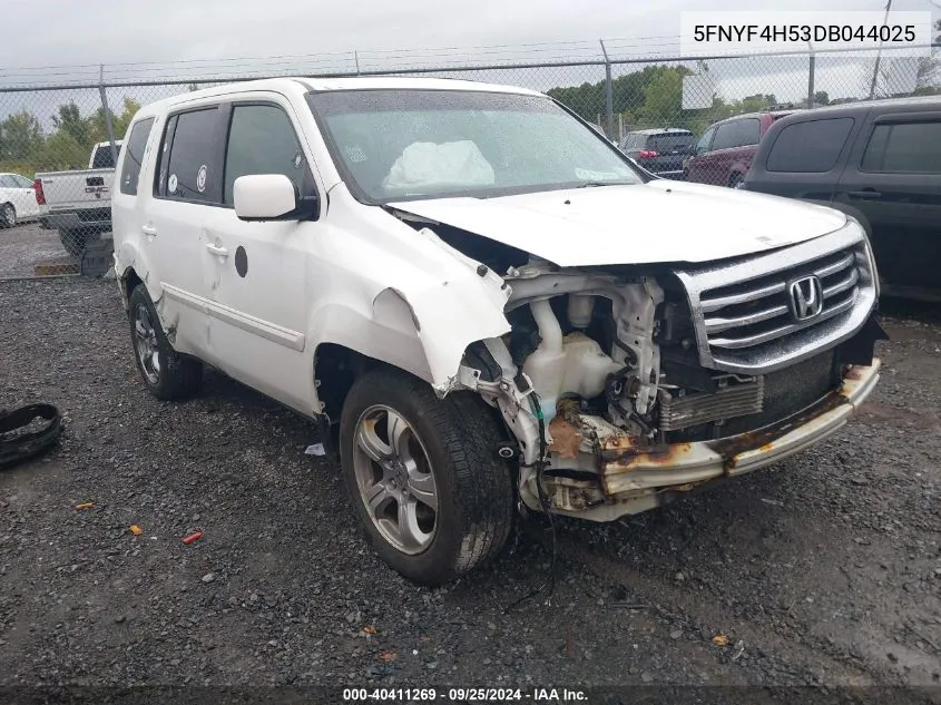 5FNYF4H53DB044025 2013 Honda Pilot Ex-L