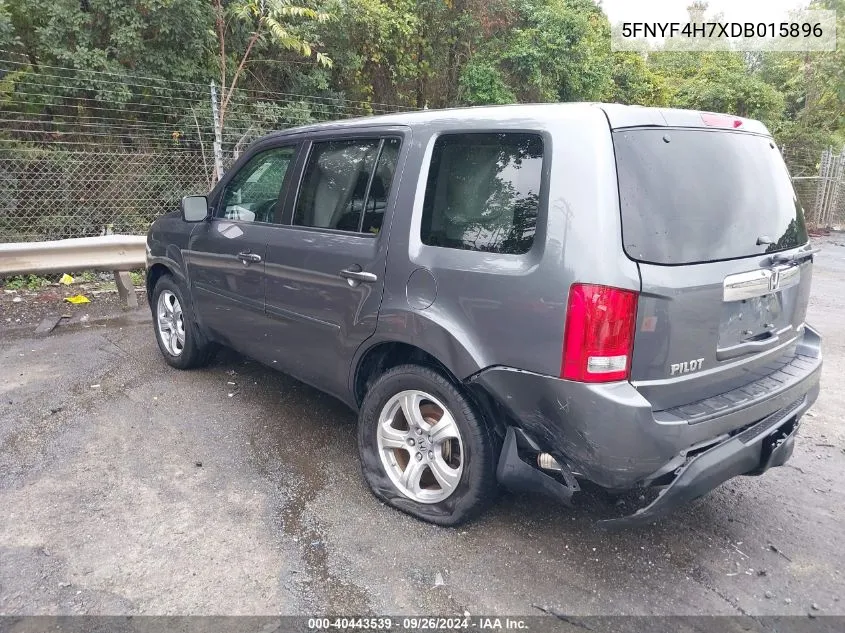 2013 Honda Pilot Ex-L VIN: 5FNYF4H7XDB015896 Lot: 40443539