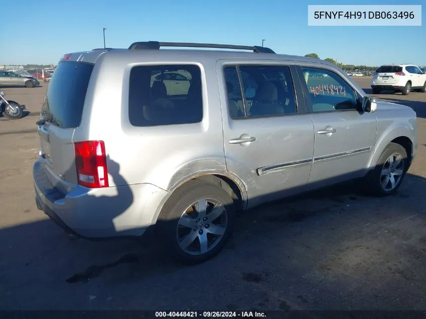 2013 Honda Pilot Touring VIN: 5FNYF4H91DB063496 Lot: 40448421