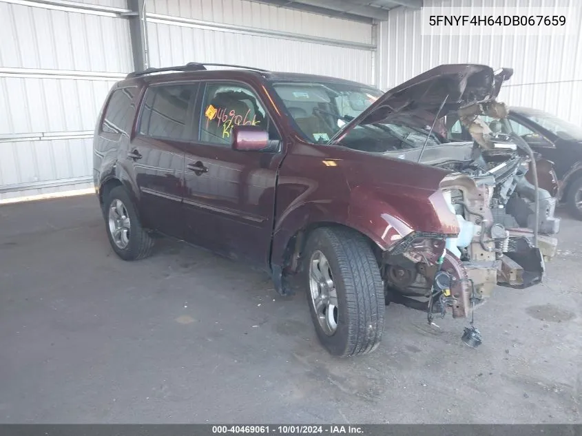 5FNYF4H64DB067659 2013 Honda Pilot Exl