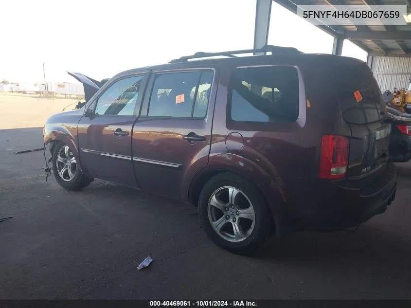 5FNYF4H64DB067659 2013 Honda Pilot Exl