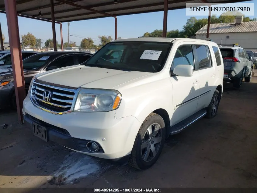 5FNYF4H97DB017980 2013 Honda Pilot Touring