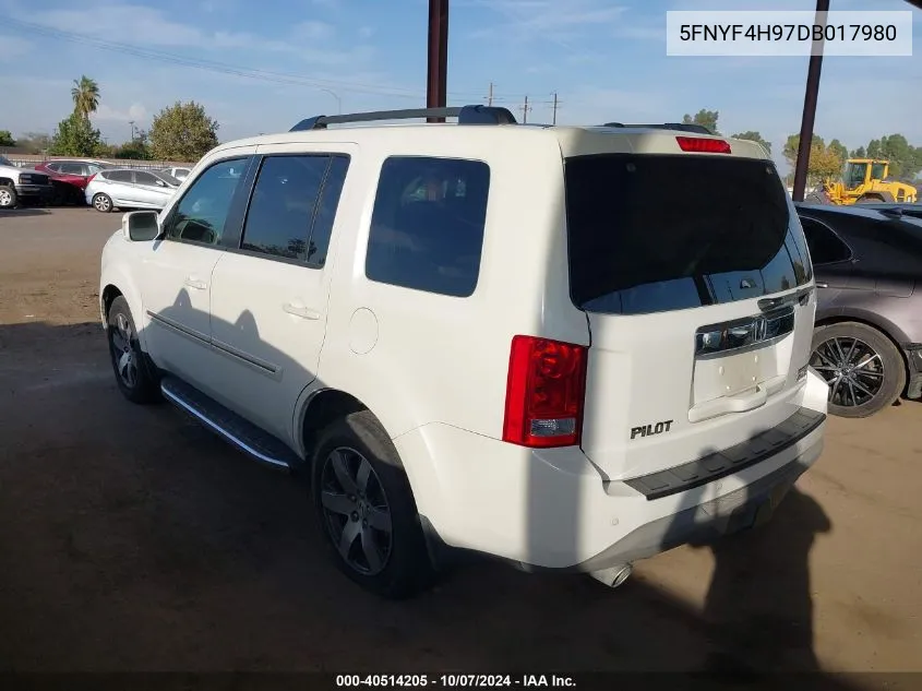 5FNYF4H97DB017980 2013 Honda Pilot Touring