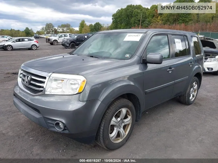 2013 Honda Pilot Ex VIN: 5FNYF4H45DB052974 Lot: 40519287