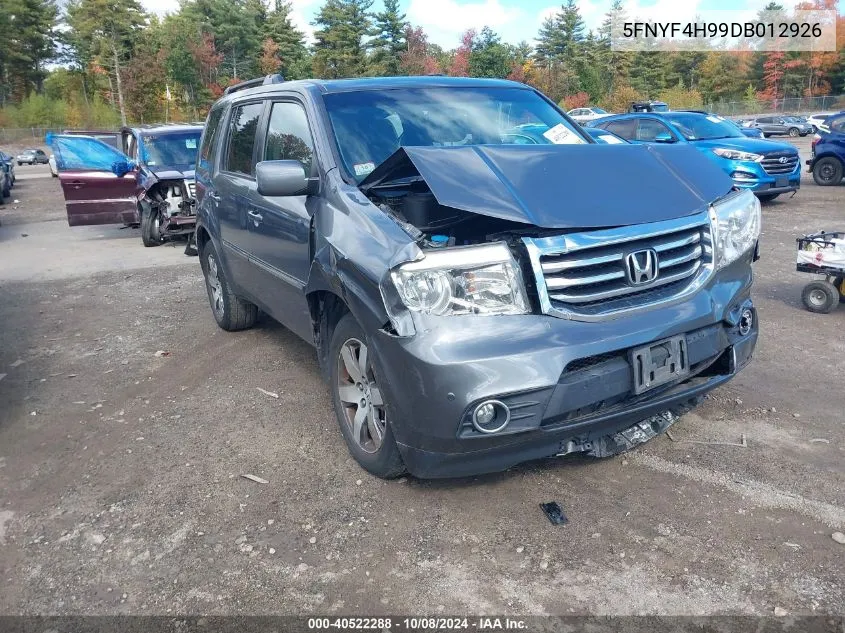 2013 Honda Pilot Touring VIN: 5FNYF4H99DB012926 Lot: 40522288