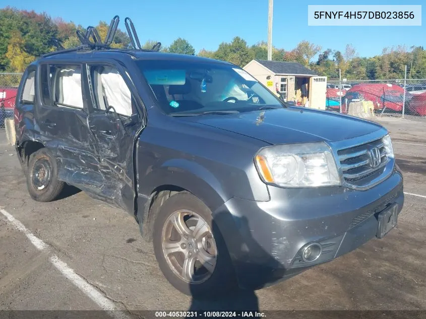 2013 Honda Pilot Ex-L VIN: 5FNYF4H57DB023856 Lot: 40530231