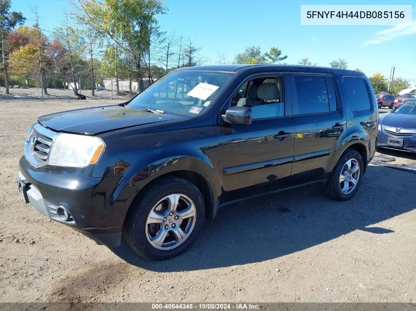 2013 Honda Pilot Ex VIN: 5FNYF4H44DB085156 Lot: 40544345