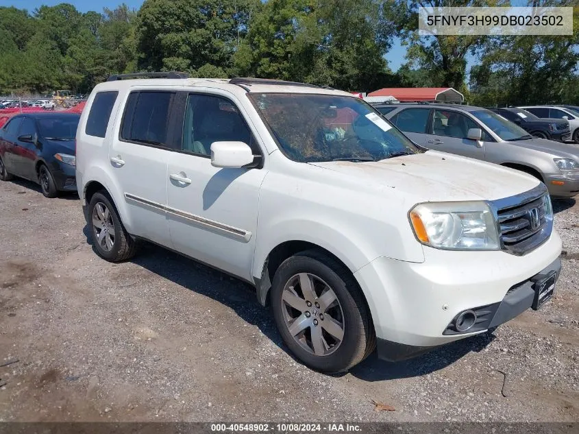 2013 Honda Pilot Touring VIN: 5FNYF3H99DB023502 Lot: 40548902